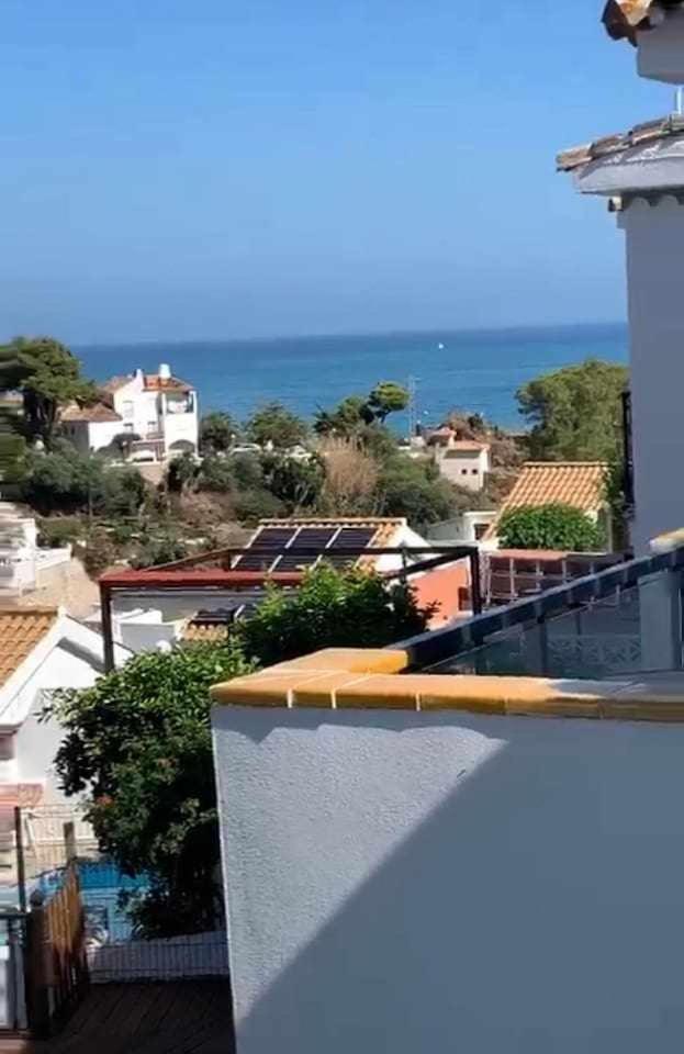 La Villa Escondida 1 Precioso Estudio Vista Al Mar Málaga Eksteriør billede